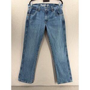 Wrangler Retro Worn In Slim Bootcut Jeans Mens 33x34 Western Rancher 77mwzwo